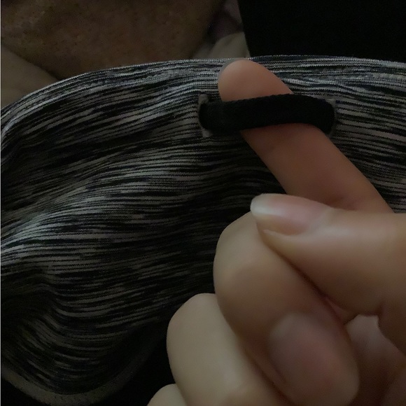 Black and white stripe leggings. - Picture 2 of 3